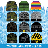 WHOLESALE WINTER FLOOR DISPLAY 72 PIECES PER DISPLAY 88367