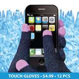 Polar Knitz Winter Floor Display Touch Gloves Ad