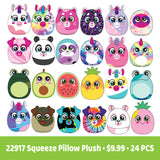 Plush Pillow Fluffy Stuffy Assortment Floor Display - 24 Pieces Per Retail Ready Display 88375