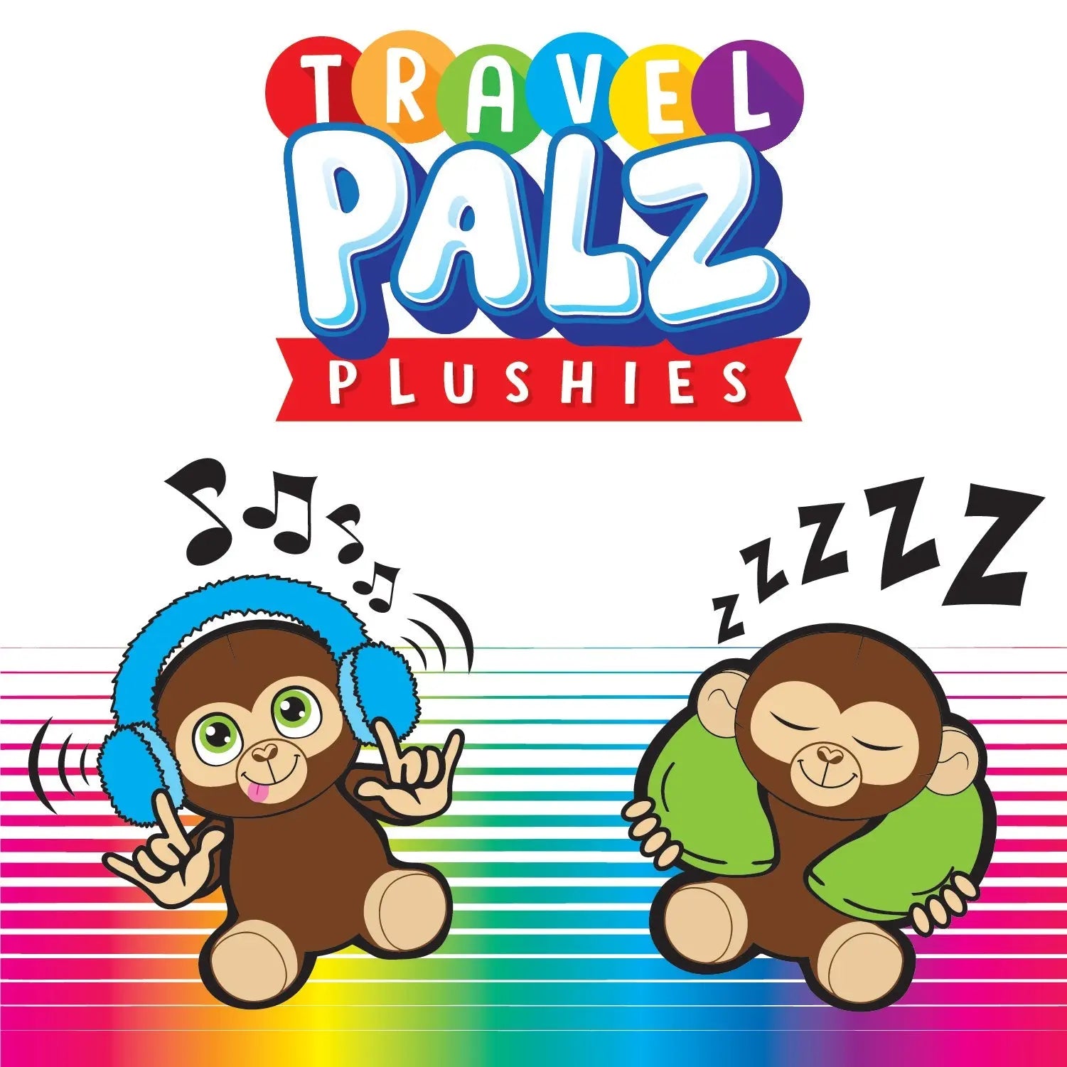 Plush Headphones W/ Pillows Floor Display 24 Pieces Per Retail Ready Display 88393 KIPP BROTHERS