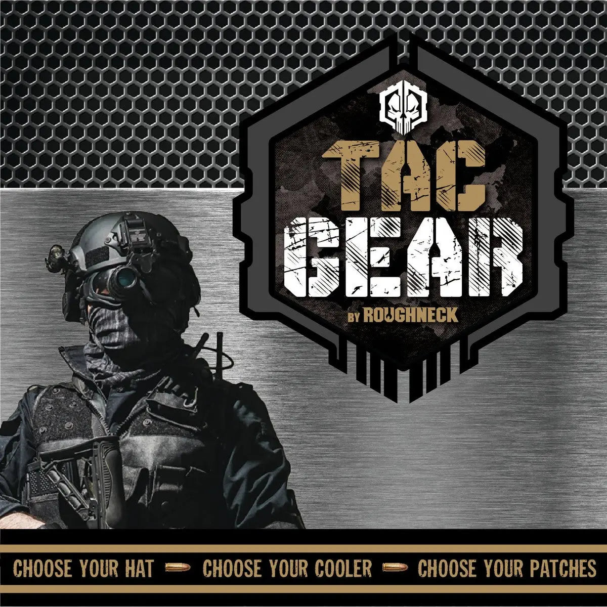 Patriotic Tac Gear Hat and Accessory Assortment Floor Display - 78 Pieces Per Retail Ready Display 88397 TAC GEAR