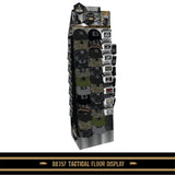 Patriotic Tac Gear Hat and Accessory Assortment Floor Display (Clean) - 56 Pieces Per Retail Ready Display 88469
