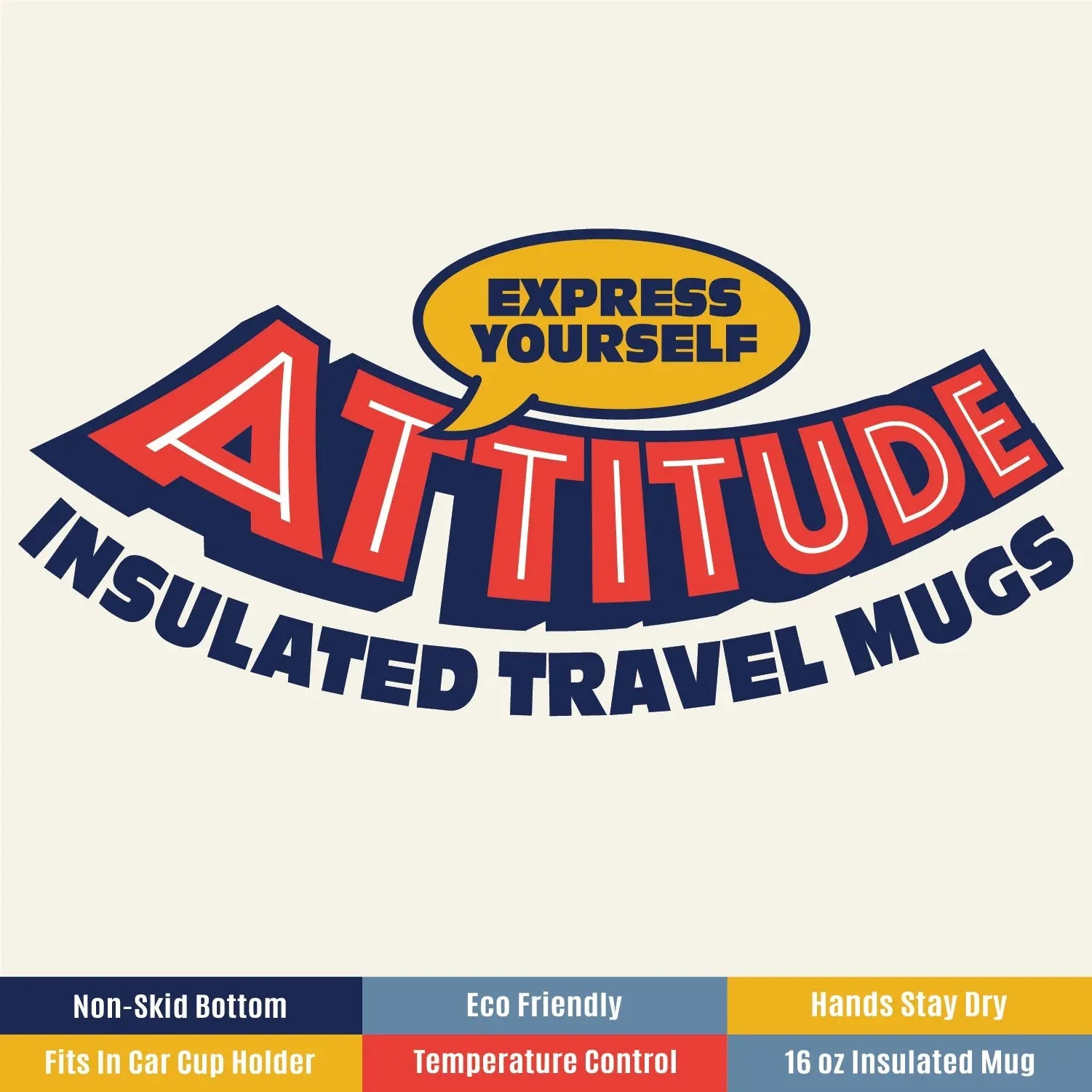 16 oz Travel Mug Assortment Floor Display - 24 Pieces Per Retail Ready Display 88433 NOVELTY INC