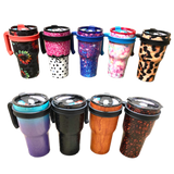 30 oz Insulated Stainless Steel Cup with Handle Assortment Floor Display- 24 Pieces Per Retail Ready Display 88446