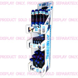 Merchandising Fixture - Corrugated Torch Blue Torch Stick 3 Tier Countertop Display ONLY  972110
