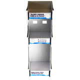 Merchandising Fixture  - Corrugated Torch Blue 3 Tier Lighter Countertop Display Only 973040