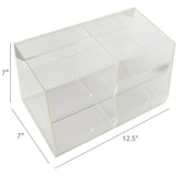 Merchandising Fixture - Acrylic Four Bin Bulk Display 973300