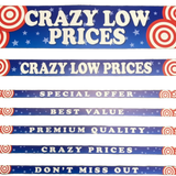 Merchandising Fixture - 4' Merchandising 7 Sign Set 974640