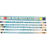 Merchandising Fixture - 4' Merchandising Sign Set 7 Signs 975140