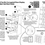 WHOLESALE - TOY BIN CORRUGATED - FLOOR DISPLAY ONLY 975280