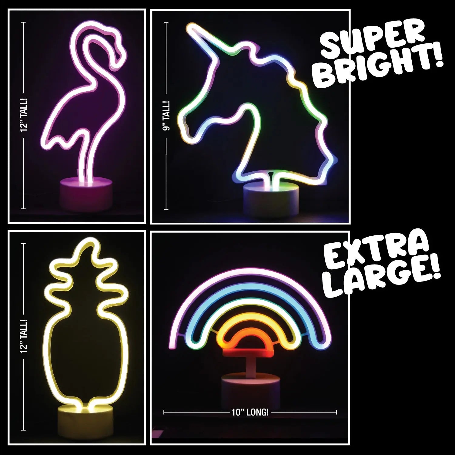 Neon Sign Assortment Floor Display - 16 Pieces Per Retail Ready Display 88462 NOVELTY INC