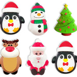 Squish and Squeeze Christmas Toy - 12 Pieces Per Pack 23491 KIPP BROTHERS