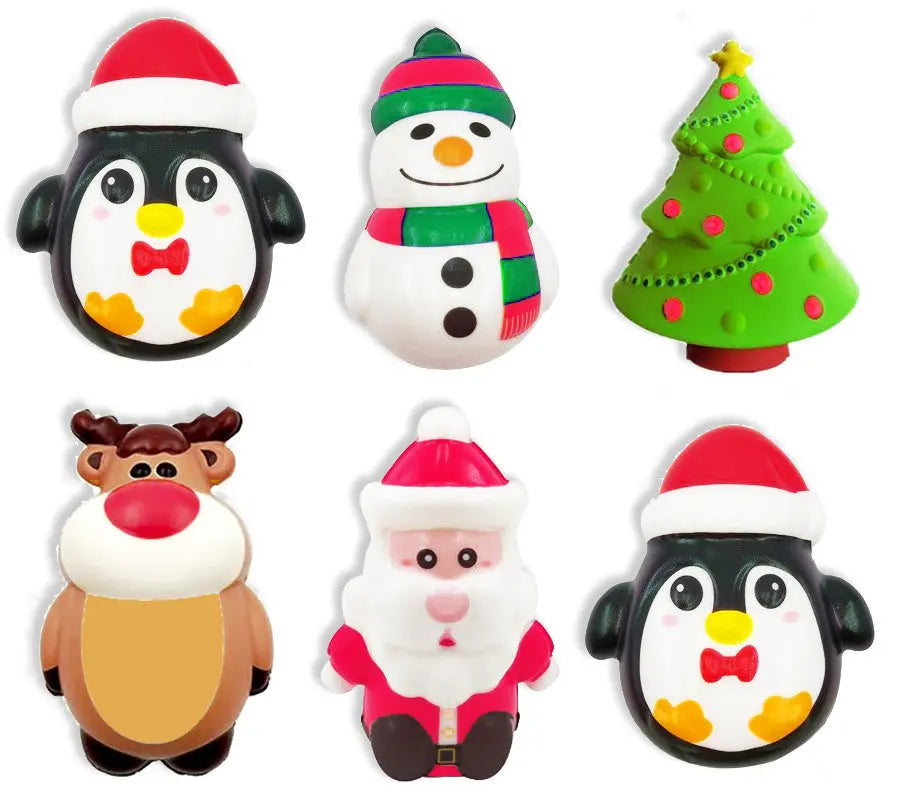 Squish and Squeeze Christmas Toy - 12 Pieces Per Pack 23491 KIPP BROTHERS