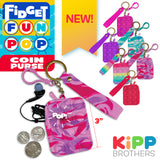 Fidget Pop Coin Purse - 12 Pieces Per Display 22832