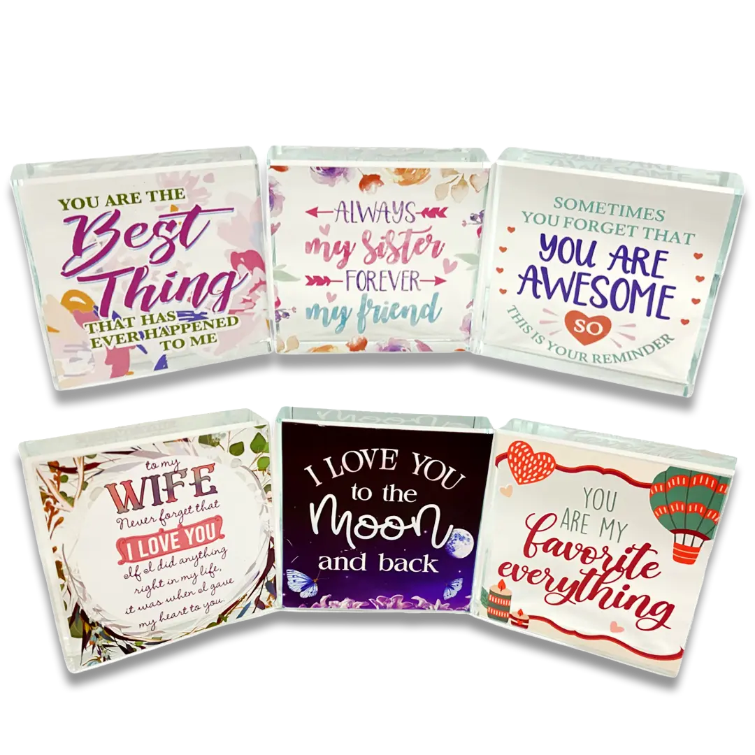 Inspirational Glass Keepsake - 6 Pieces Per Retail Ready Display 23574 KIPP BROTHERS