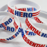 WHOLESALE ESSENTIAL HERO SILICONE WRISTBAND 24 PIECES PER DISPLAY K4172