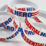 Patriotic Silicone Wristband Essential Hero - 24 Pieces Per Retail Ready Display KP4172