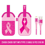 Breast Cancer Awareness Pink Assortment Floor Display - 117 Pieces Per Retail Ready Display 88417 NOVELTY INC