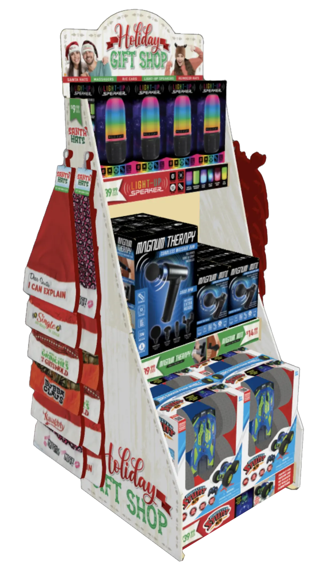 Holiday Gift Shop Assortment Floor Display - 45 Pieces Per Retail Ready Display 88413 NOVELTY INC