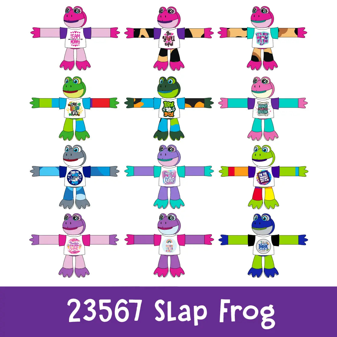 Plush Long Arm Frog Assortment Floor Display - 39 Pieces Per Retail Ready Display 88432 KIPP BROTHERS