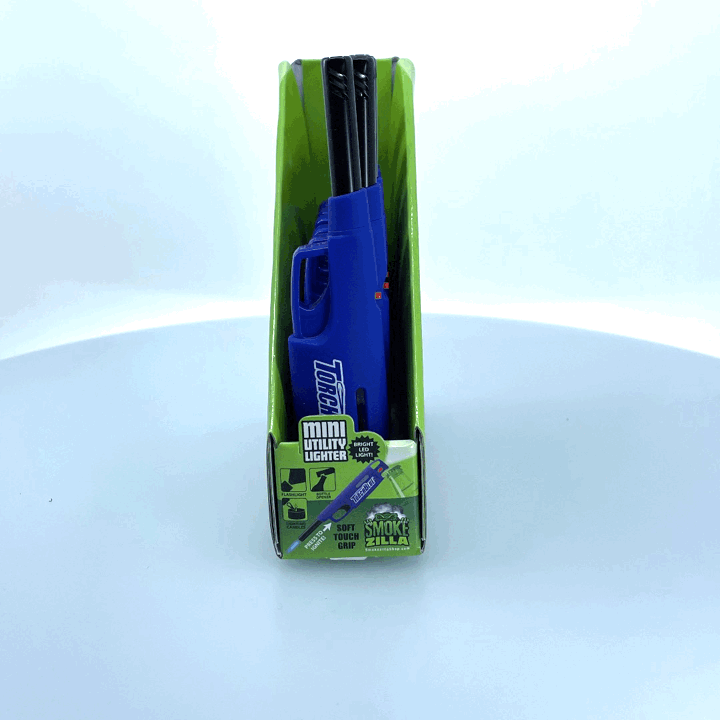 ITEM NUMBER 040305 TORCH BLUE MINI UTILITY LIGHTER D 6 PIECES PER DISPLAY