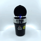 Printed Lid Butt Bucket Ashtray with USB Coil Lighter and LED Light - 6 Pieces Per Retail Ready Display 23181