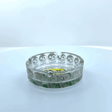 Glow in The Dark Glass Ashtray - 6 Pieces Per Retail Ready Display 23032