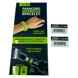 Paracord Bracelet Charging Cable Assortment- 8 Pieces Per Retail Ready Display 87682