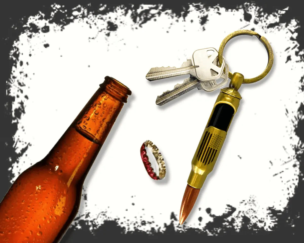 Patriotic Keychain Bullet Design with Gift Box - 12 Pieces Per Retail Ready Display 23244 TAC GEAR
