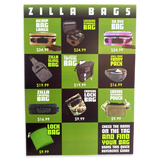 Merchandising Fixture - Zilla Bag Signage ONLY 977210