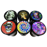Printed Lid Butt Bucket Ashtray with USB Coil Lighter and LED Light - 6 Pieces Per Retail Ready Display 23181