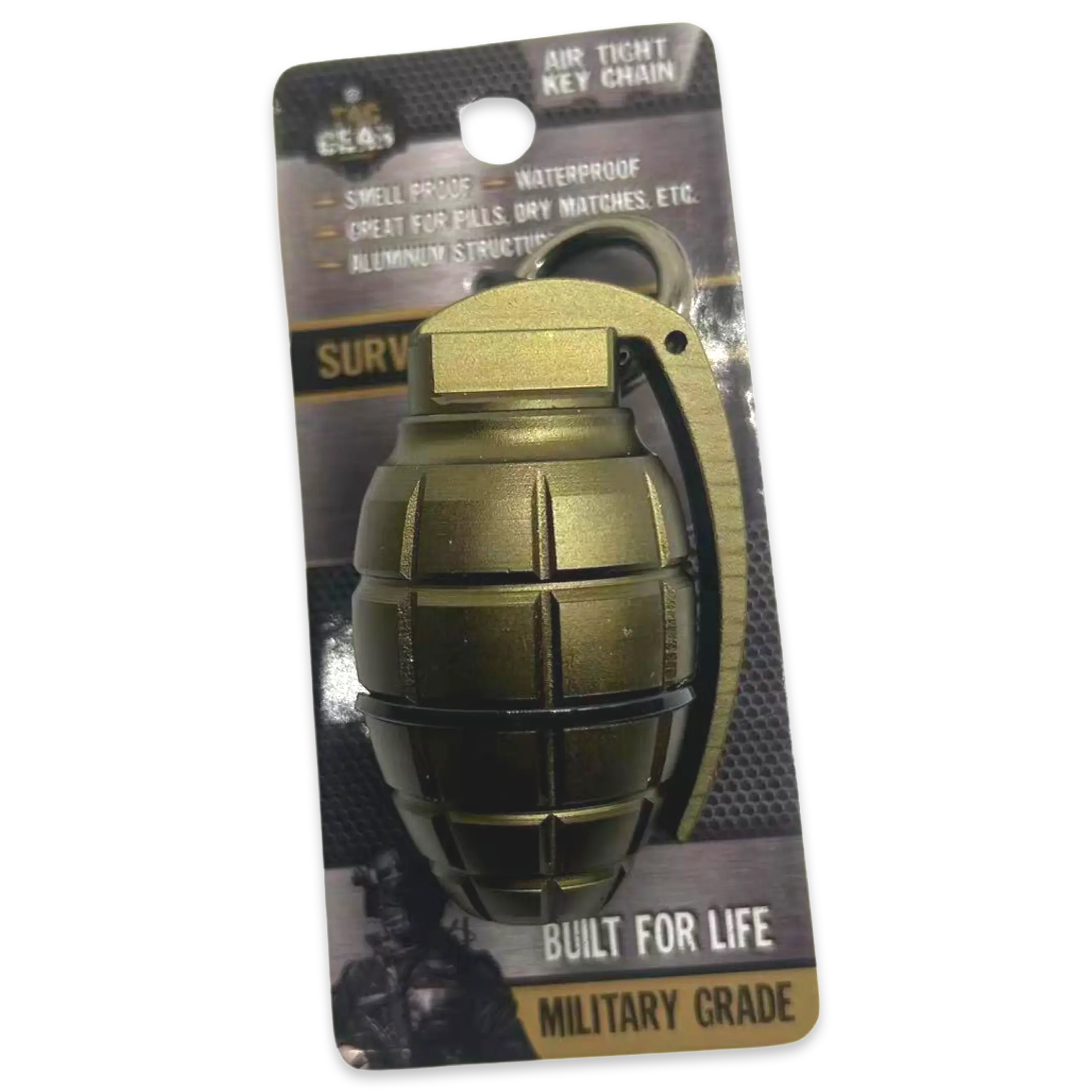 Patriot Grenade Storage Key Chain - 6 Pieces Per Retail Ready Display 23513 TAC GEAR